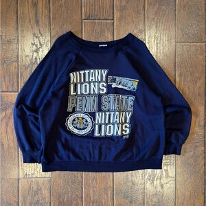 Vintage 80s Penn State Lions Collegiate Distressed Crewneck